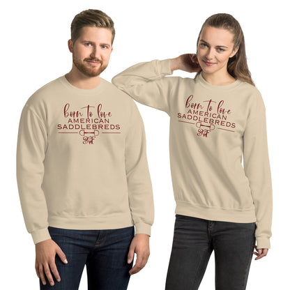 Gildan Crewneck Unisex Sweatshirt SADDLEBRED- Stillwater Valley Farm