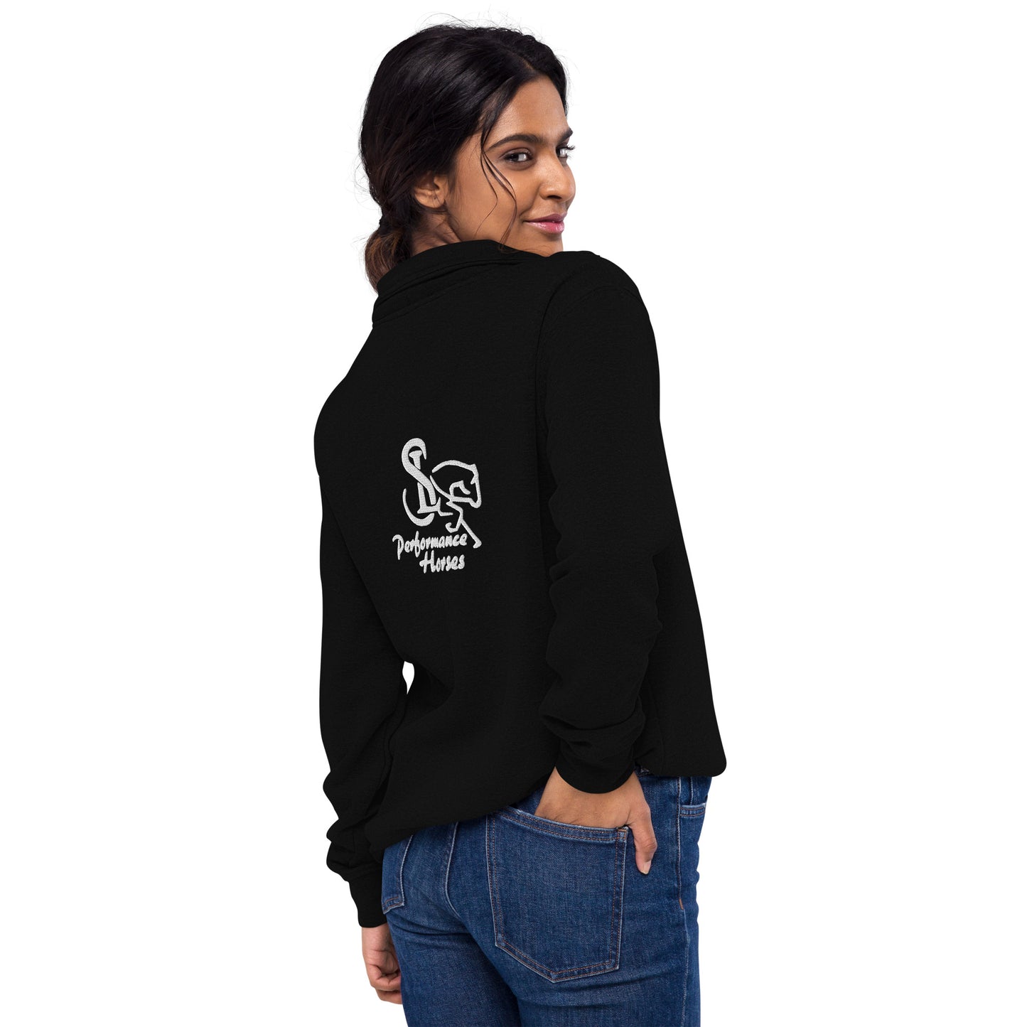 Unisex DOUBLE SIDED Embroidered Fleece Pullover - SL Performance Horses