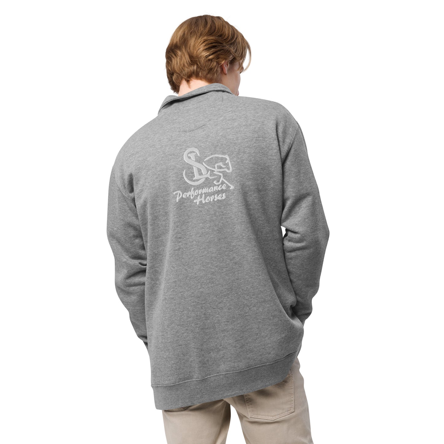 Unisex DOUBLE SIDED Embroidered Fleece Pullover - SL Performance Horses