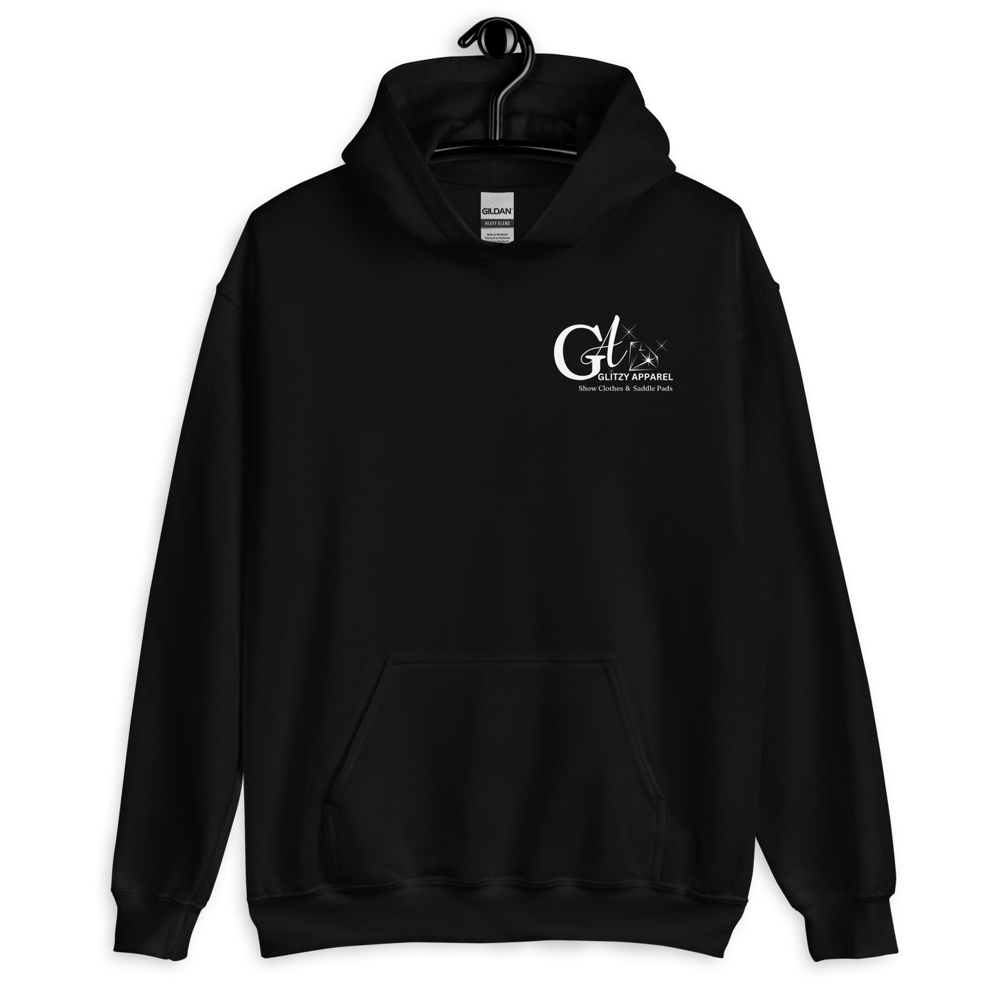 Gildan Unisex Hoodie Full Chest Logo - Glitzy Apparel