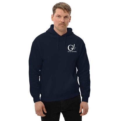 Gildan Unisex Hoodie Chest Logo - Glitzy Apparel