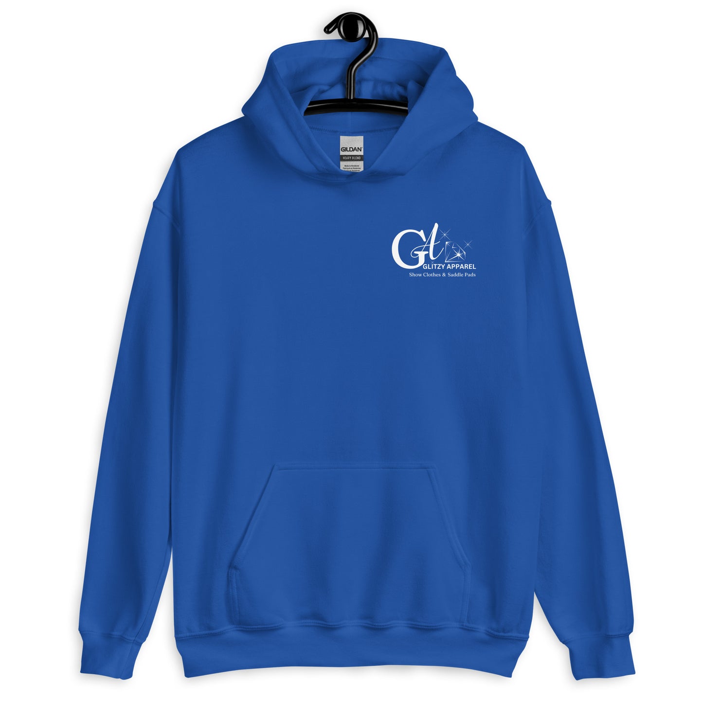 Gildan Unisex Hoodie Full Chest Logo - Glitzy Apparel