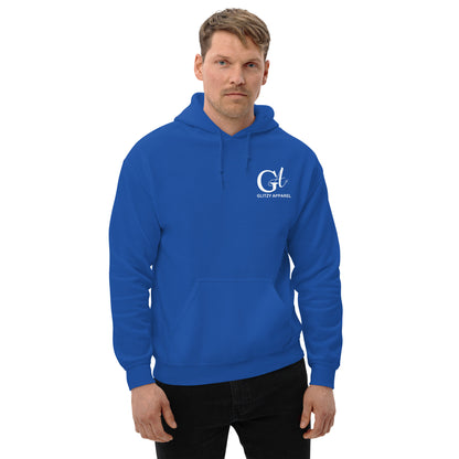 Gildan Unisex Hoodie Chest Logo - Glitzy Apparel