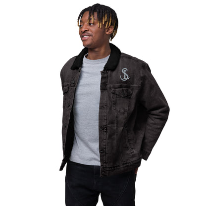 Threadfast Apparel DOUBLE SIDED Unisex Denim Sherpa Jacket - SL Performance Horses