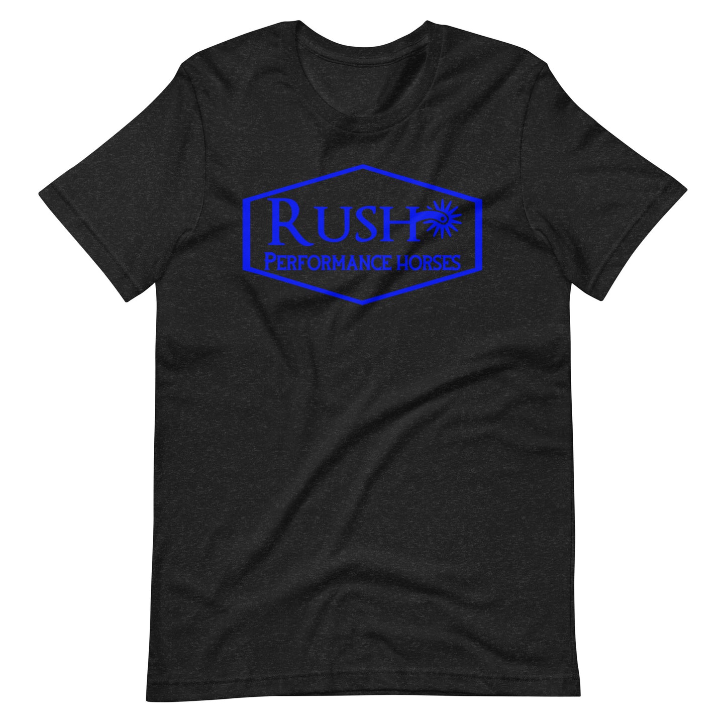 Bella Canvas Unisex T-shirt Blue Logo - Rush Performance Horses