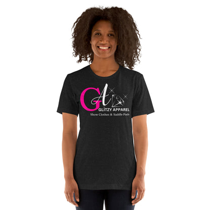 Bella Canvas Unisex T-Shirt Pink Logo - Glitzy Apparel