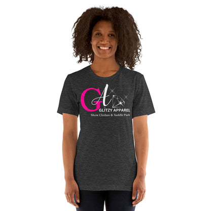 Bella Canvas Unisex T-Shirt Pink Logo - Glitzy Apparel