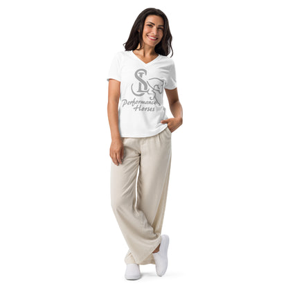 Bella Canvas Women’s Relaxed V-neck T-shirt - SL Performance Horses